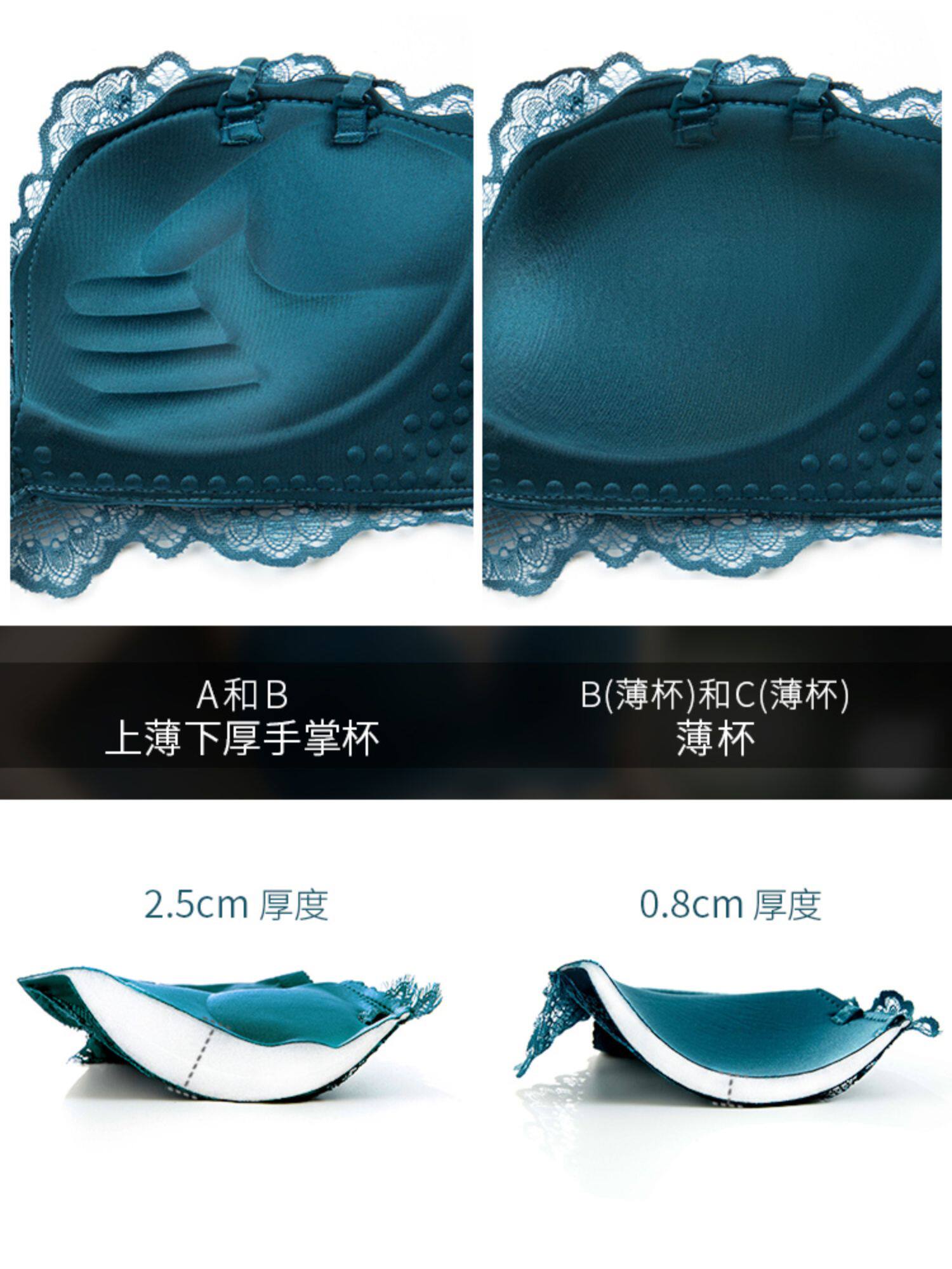 图片[2]-蕾丝内衣内裤套装女文胸聚拢无钢圈收副乳防下垂上托性感女士小胸-DMC